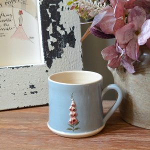 Denim Blue Foxglove Mug