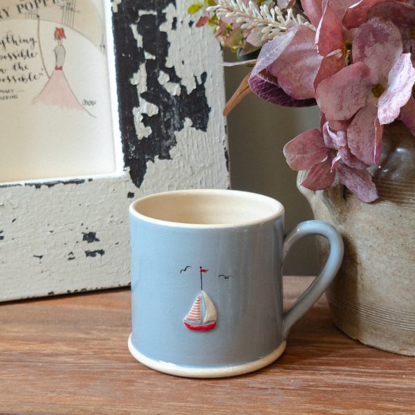 Denim Blue Boat Mug