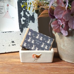 Cream Robin Soap Dish