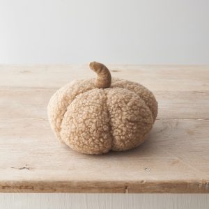 Brown SHerpa Wool Pumpkin