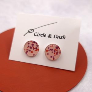 Pink Sky Stud Earrings