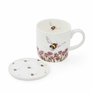 Bumble Bee Mug and Coaster