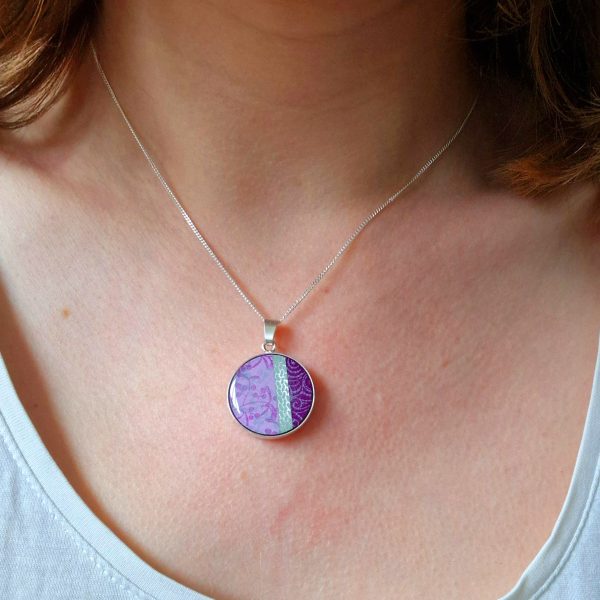 Purple Haze Circle Pendant
