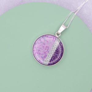 Purple Haze Circle Pendant