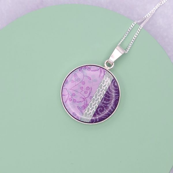 Purple Haze Circle Pendant
