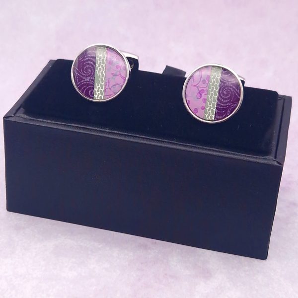 Purple Haze Purple Cufflinks - Image 2