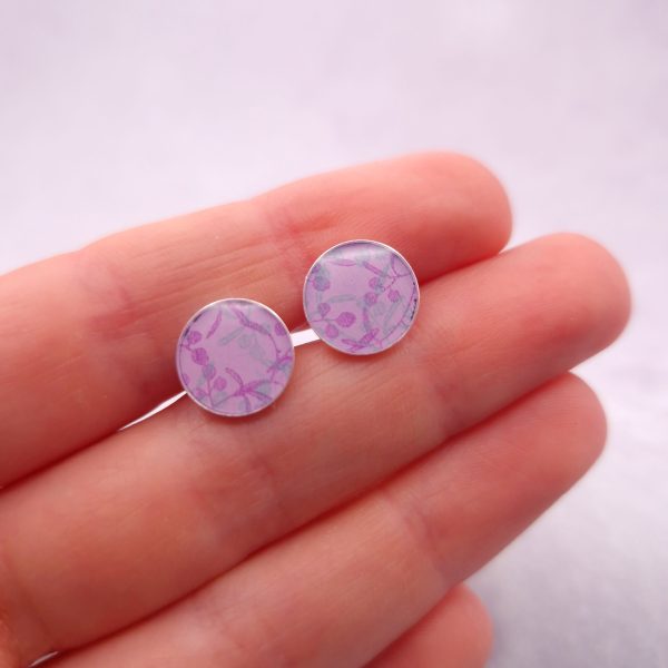 Purple Haze Stud Earrings - Image 2