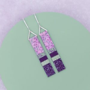 Purple Haze Slim Earrings