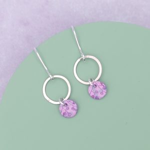 Purple Haze Droplet Earrings