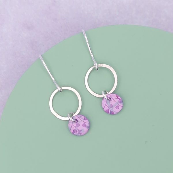 Purple Haze Droplet Earrings