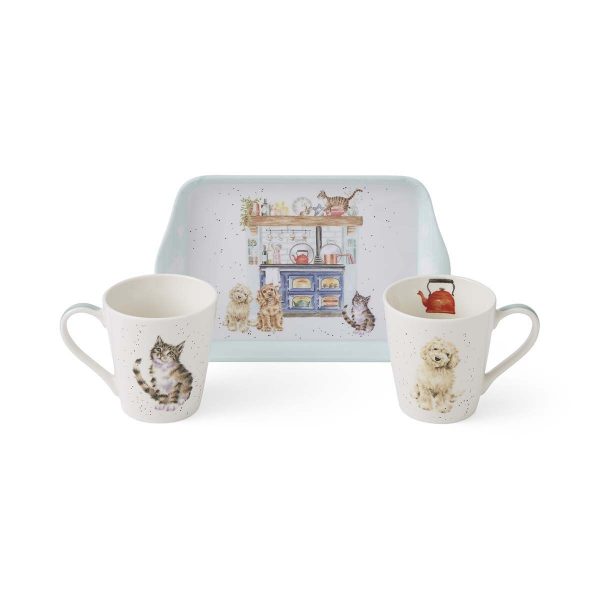 Dog and Cat Mug and Tray Set - Image 2