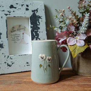 Eau de Nil Pansy Large Jug