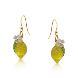 Santorini Lemon Drop Earrings - Big Metal London