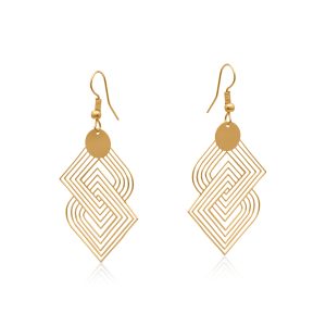 Siena Labyrinth Geometrical Dangle Earrings