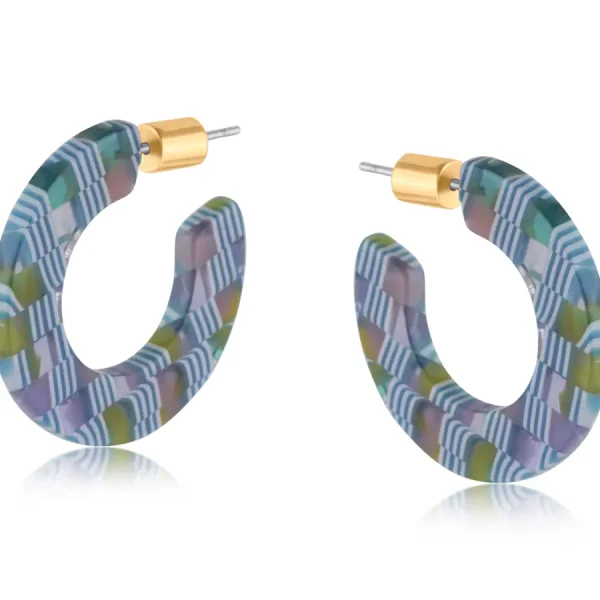 Marie Resin Hoop Earrings