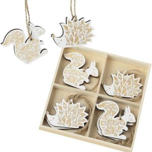 Wooden Hanging Woodland Animals