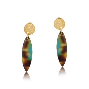 Sophia Geo Metal And Resin Earrings