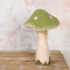Felt Toadstool Decoration - Orange