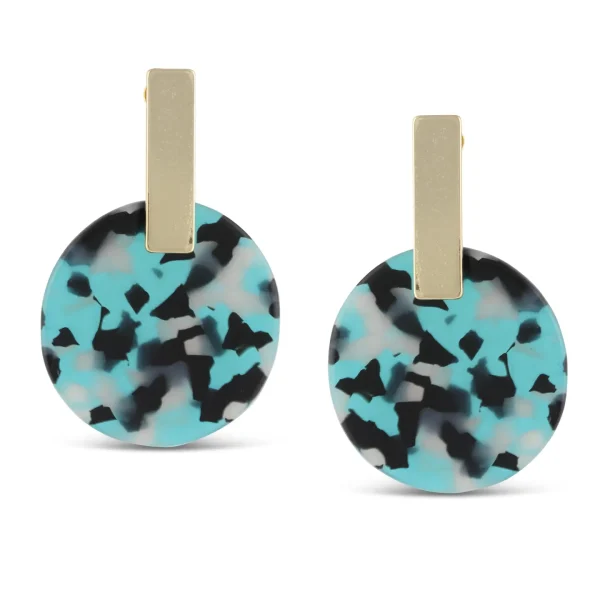 Emma Resin Disc Earrings