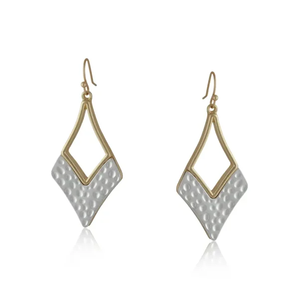 Chiara Two Tone Matte Earrings