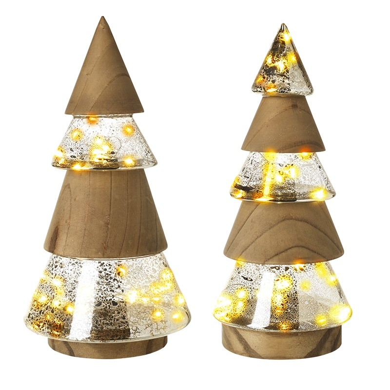Gold Wood Christmas Tree