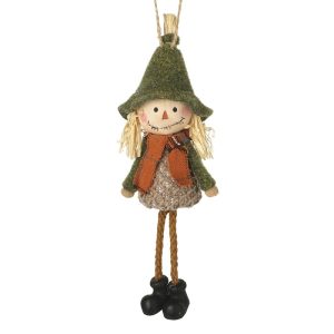 Hanging Scarecrow Decoration - Lady