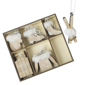 Wooden Hanging Christmas Decorations