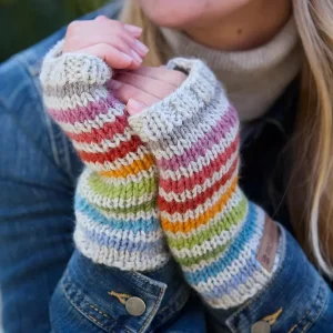 Hoxton Stripe Merino Handwarmers