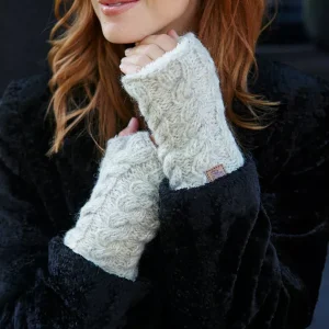 Oatmeal Mohair Handwarmers