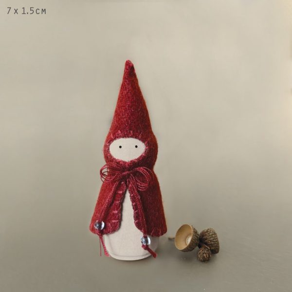 Dark Red Woodland Folk