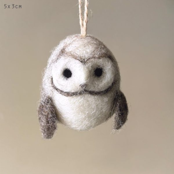 Needle Felted Hanging Ow
