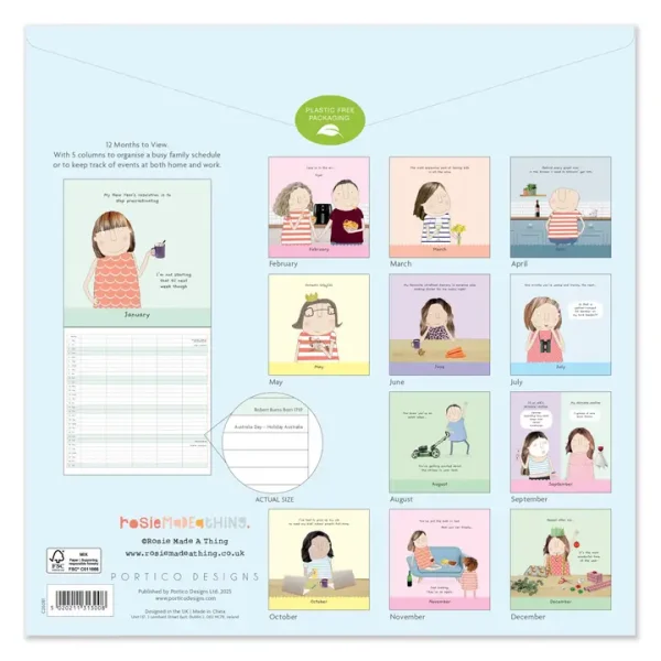 Rosie Made A Thing Square Calendar - Image 2