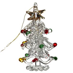 Hanging Glass Christmas Tree