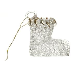 Glass Hanging Christmas Stocking