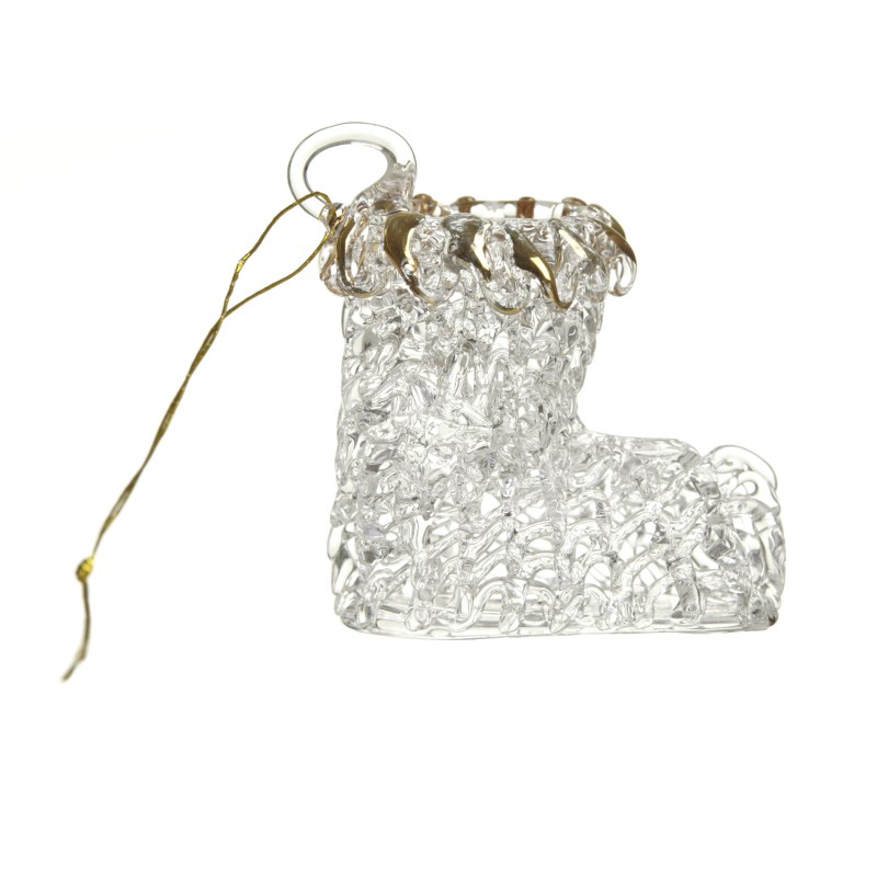 Glass Hanging Christmas Stocking