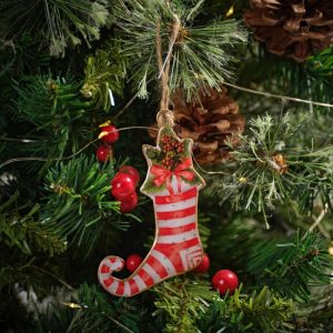 Metal Christmas Stocking Tree Hanger