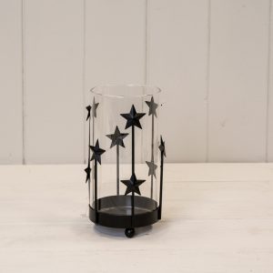 Black Metal Star Candle Holder