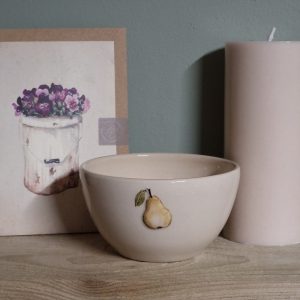 Pear Small Bowl - Cream