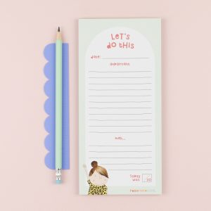 Rosie Made A Thing List Pad - Let's do this