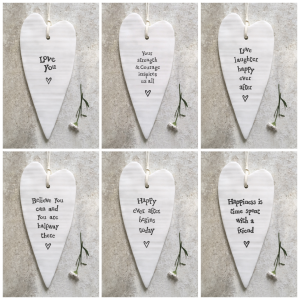 East of India Long Hanging Hearts