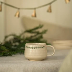 Hand Painted Wreath Mug