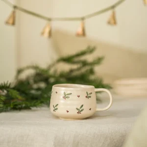 Hand Painted Holly Mug