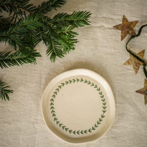 Hand Painted Wreath Plate