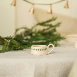 Hand Painted Wreath Tealight Holder