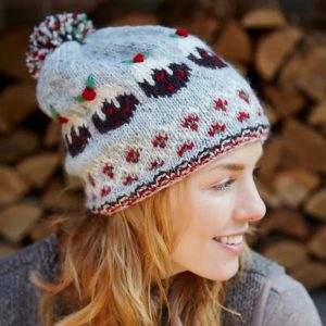 Christmas Pudding Bobble Hat