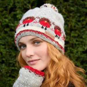 Christmas Robin Bobble Hat