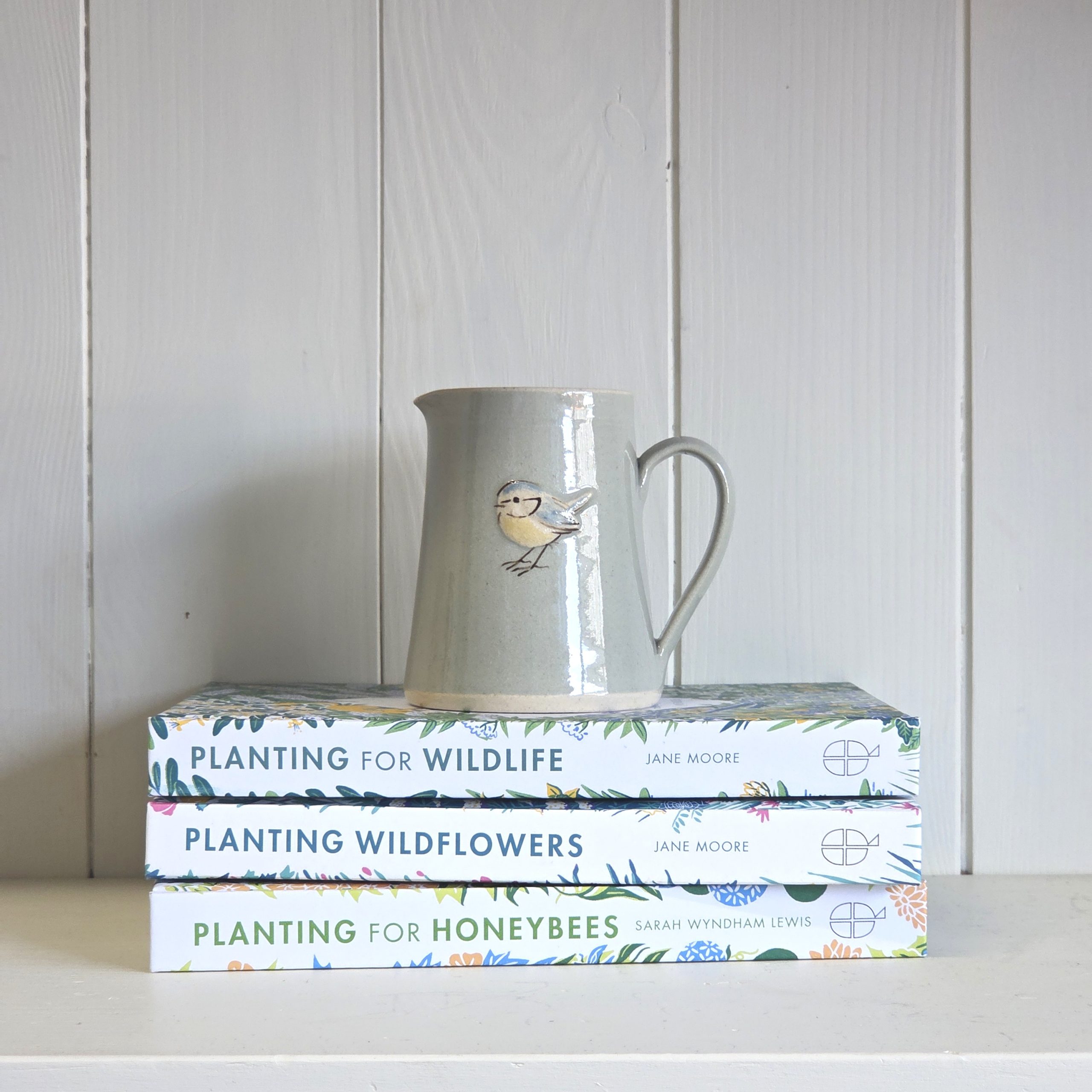 Blue Tit Small Jug - Eau de Nil