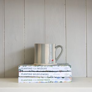 Heart Mug Eau de Nil Striped