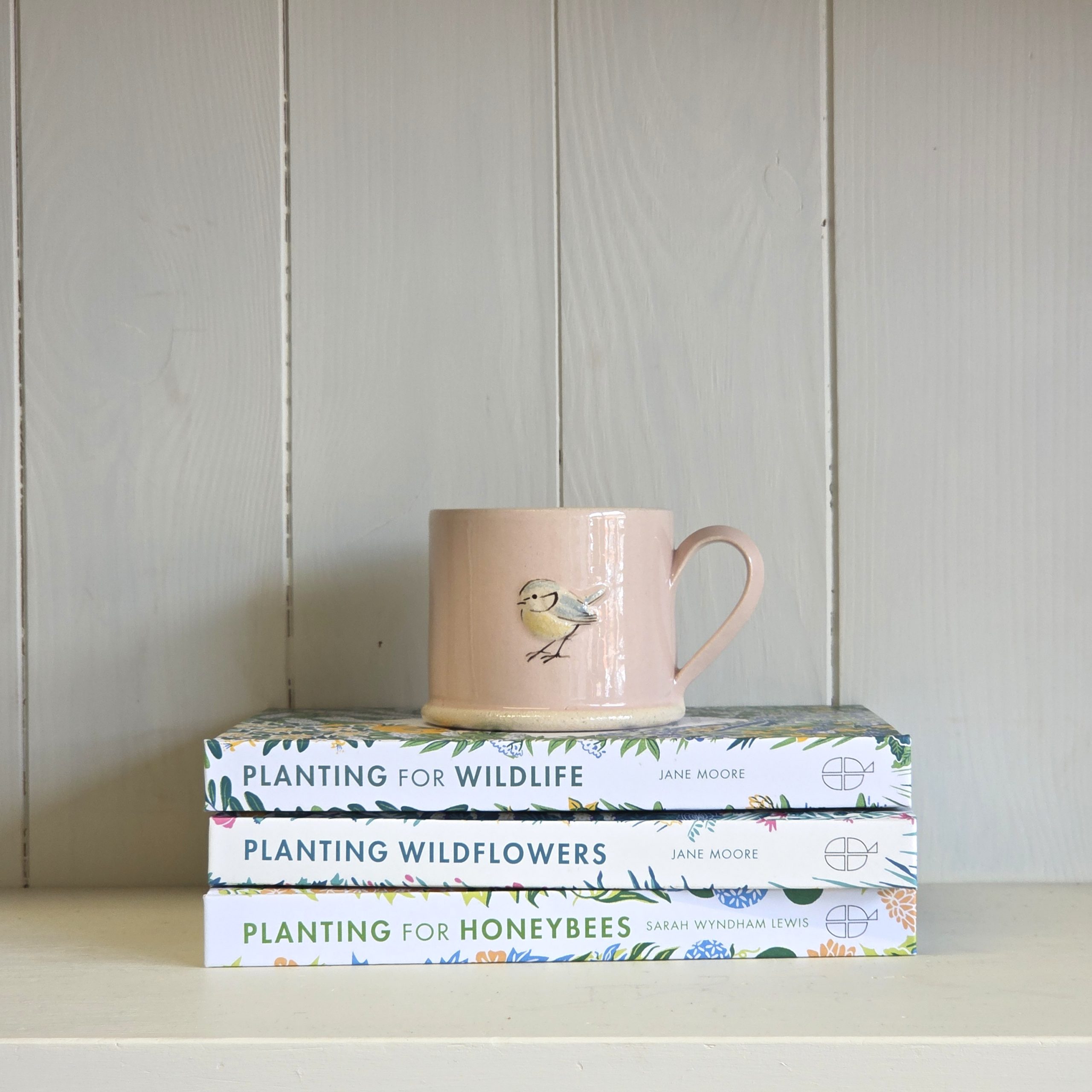 Blue Tit Espresso Mug Pink