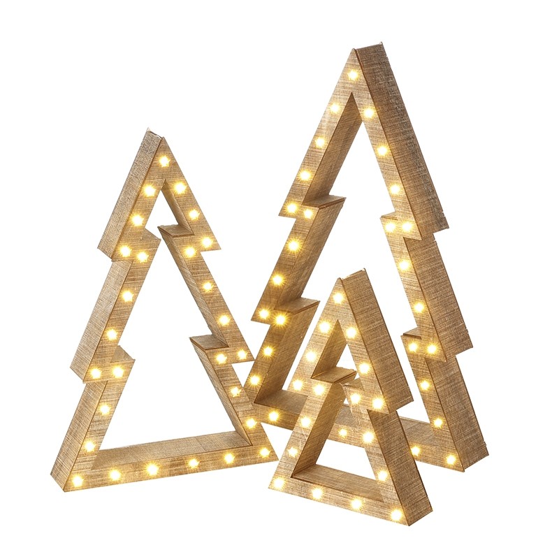 Light Up Wooden Tree Set